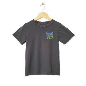 Quicksilver T Shirt Chacoal Gray Cotton Short Sleeve Crew Neck T Shirt